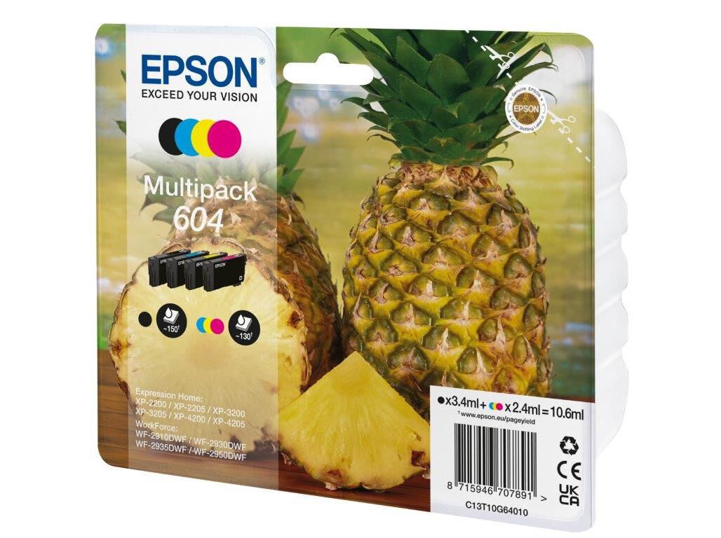 TINTEIRO ORIGINAL EPSON MULTIPACK 4-COLOURS 604 image number 1