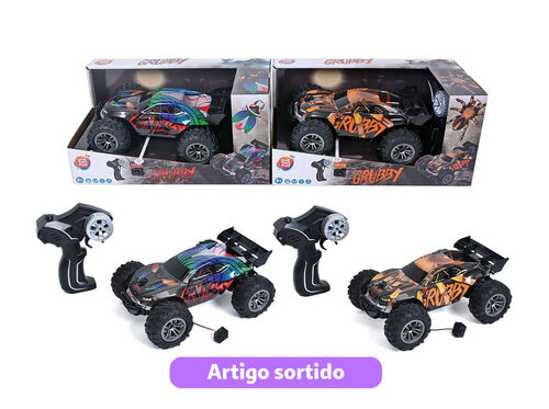 CARRO R/C 1:18 ONE TWO FUN 2.4G GRUBBY MODELOS SORTIDOS image number 0