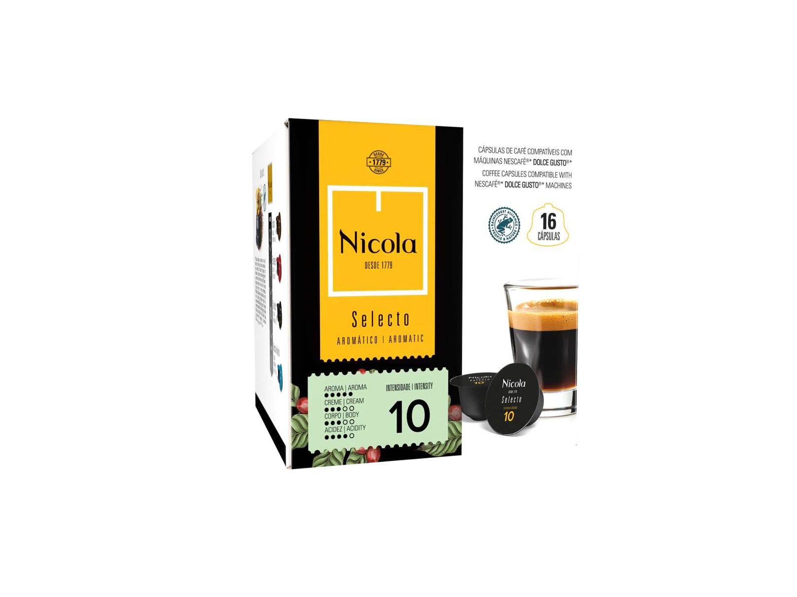 C&Aacute;PSULAS CAF&Eacute; NICOLA SELECTO DG INT10 16UN