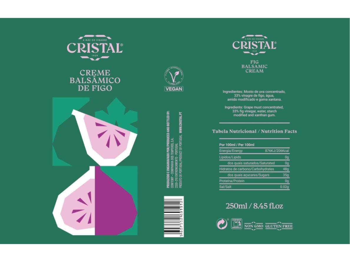 CREME BALS&Acirc;MICO CRISTAL DE FIGO 250ML image number 1