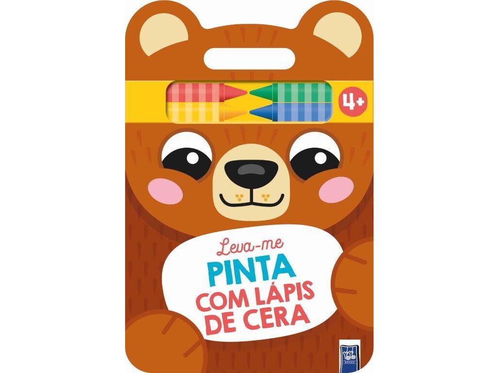 LIVRO LEVA-ME - PINTA COM L&Aacute;PIS DE CERA - URSO 4+ image number 0