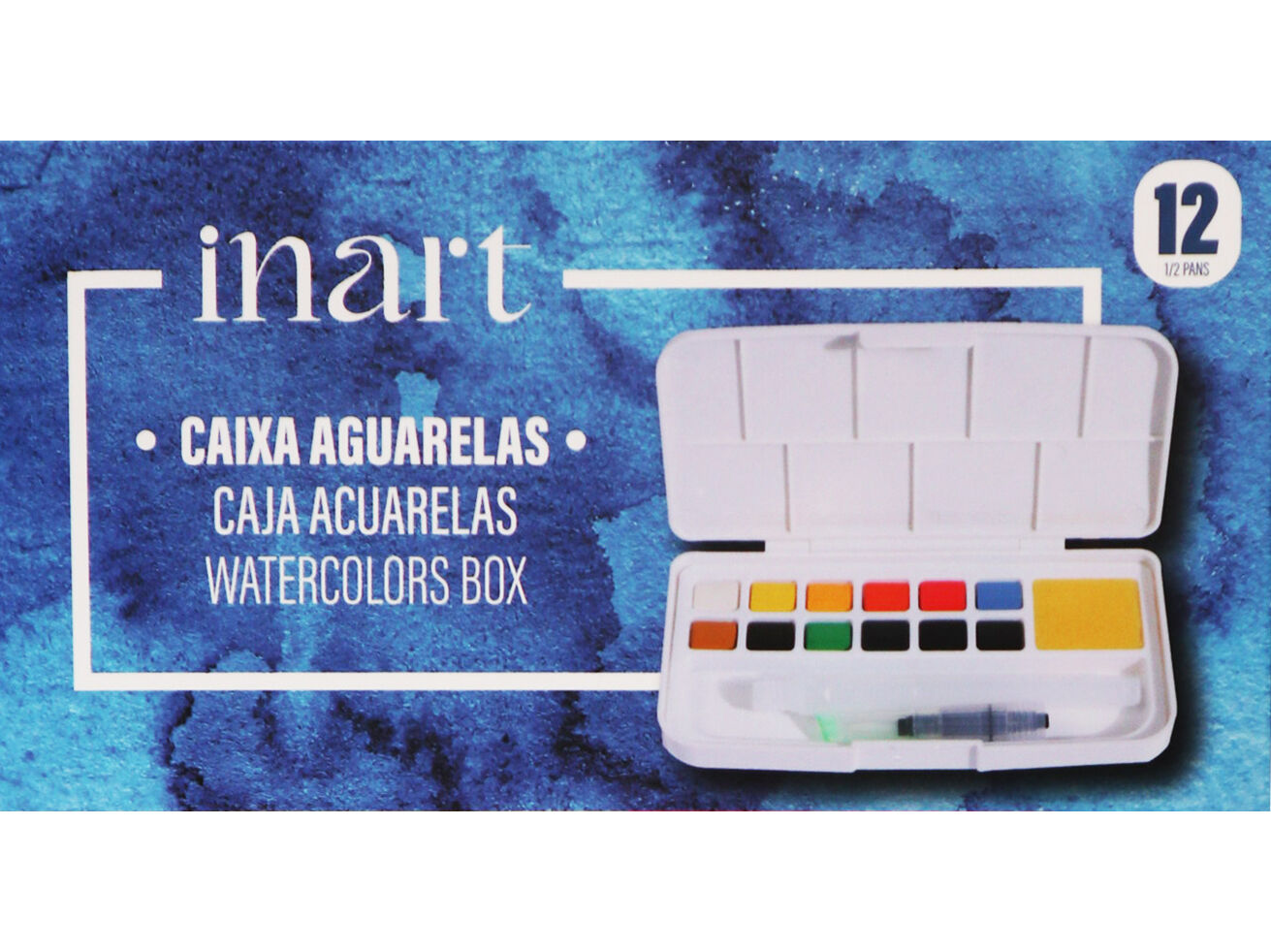 CAIXA AGUARELA INART 12 CORES image number 0