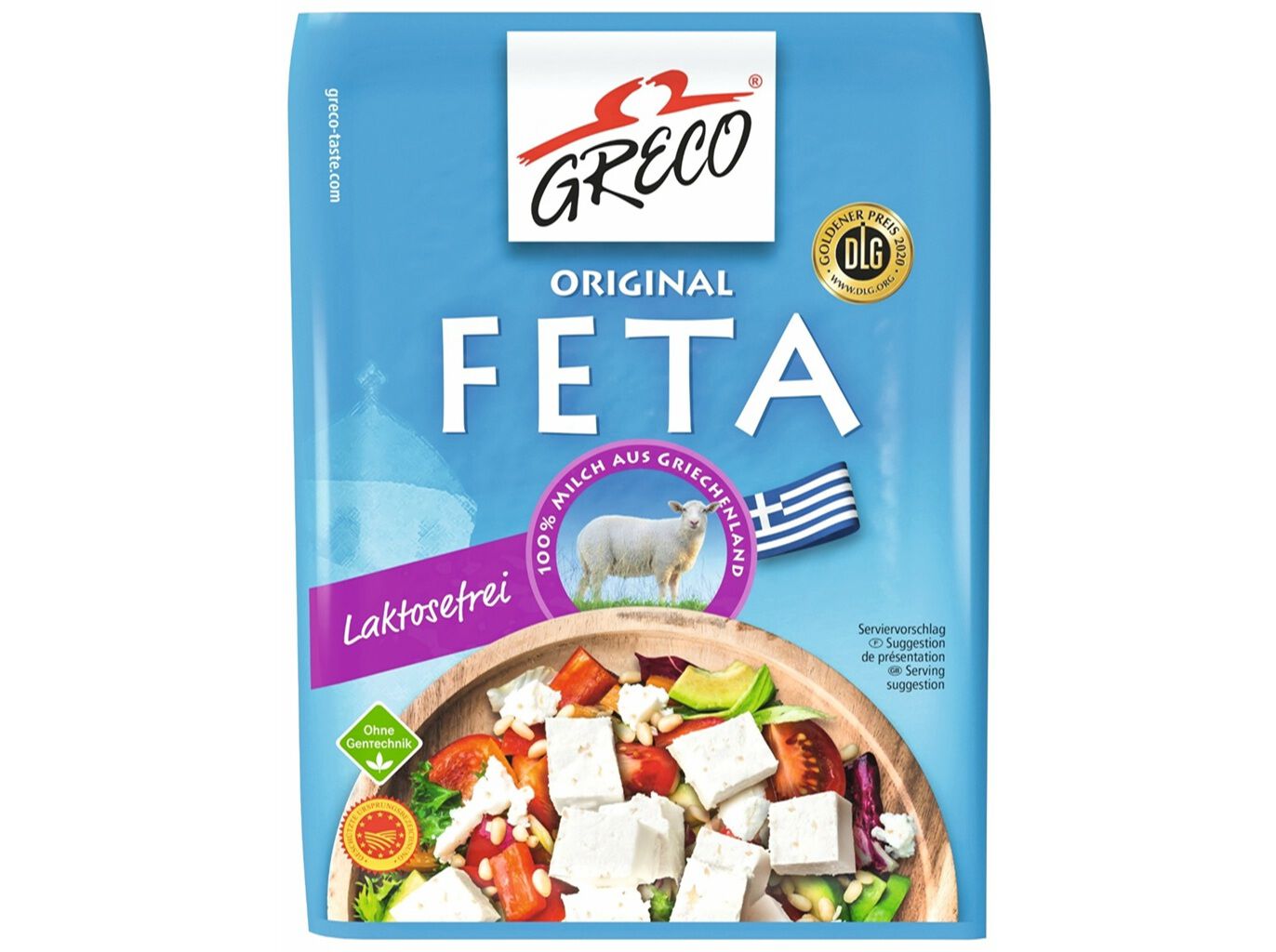 QUEIJO FETA DOP GRECO SEM LACTOSE 130G