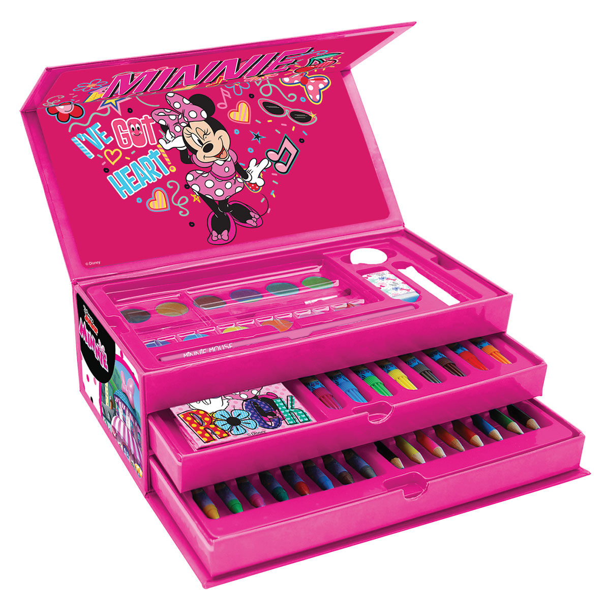 CONJUNTO DE ACESS&Oacute;RIOS PARA COLORIR MINNIE COM 3 N&Iacute;VEIS 52 PE&Ccedil;AS image number 1
