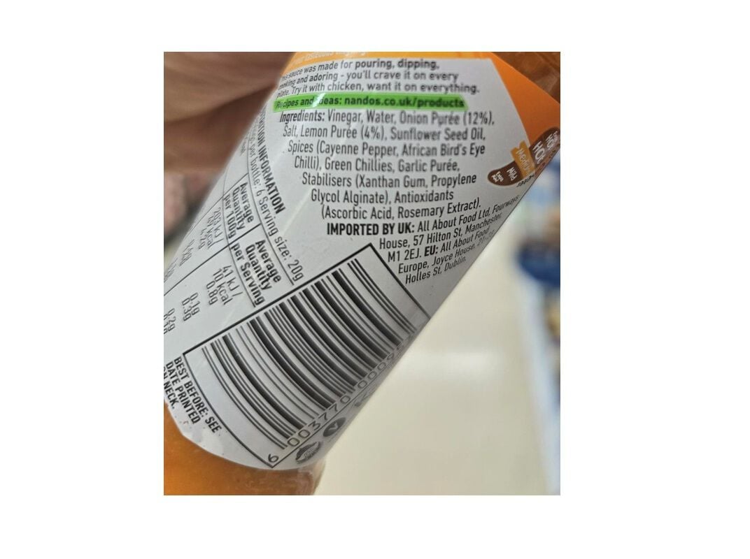 MOLHO PERI-PERI NANDO'S M&Eacute;DIO 125G image number 1