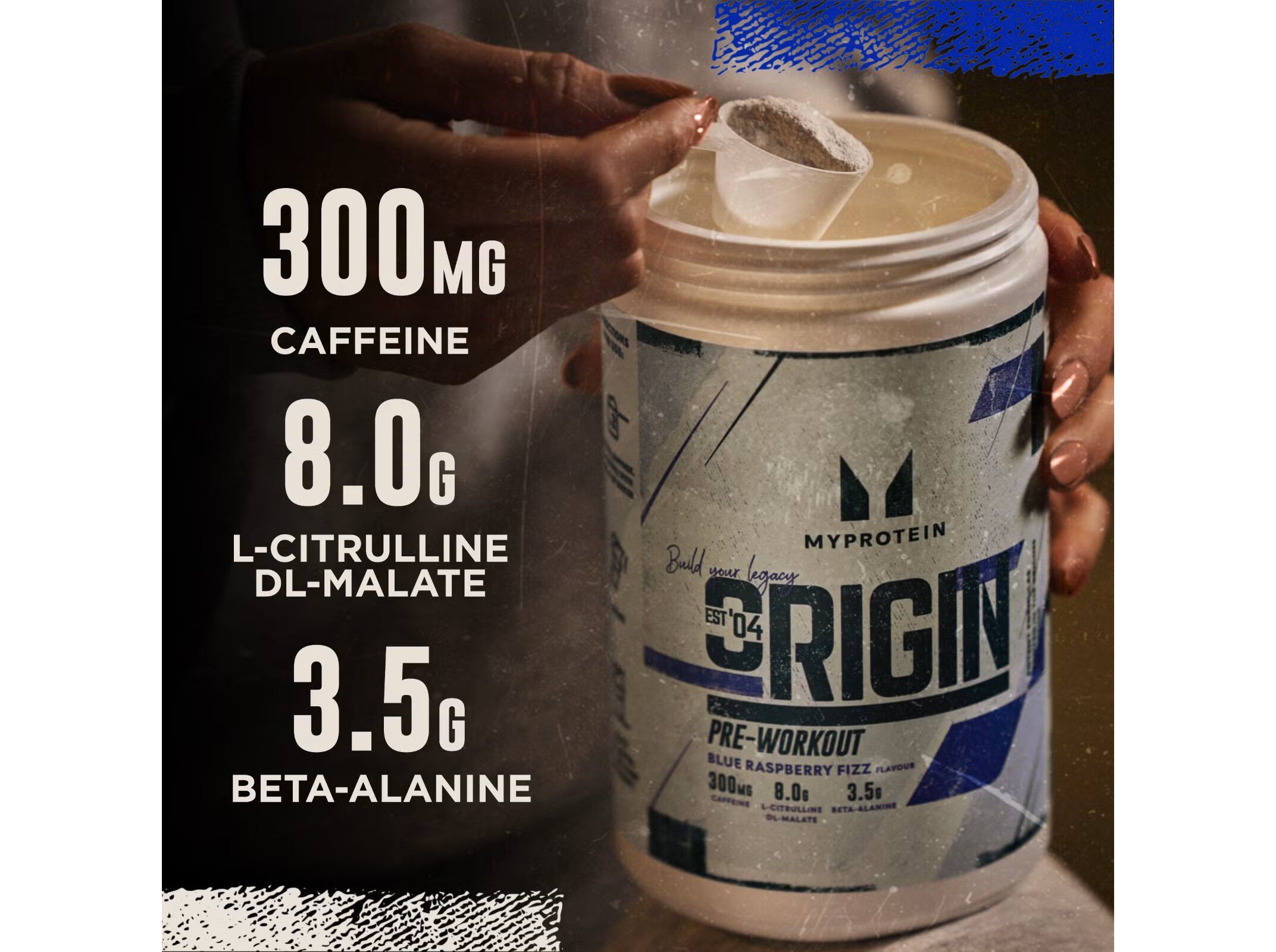 PR&Eacute;-TREINO MYPROTEIN ORIGIN FRAMBOESA 600G image number 1