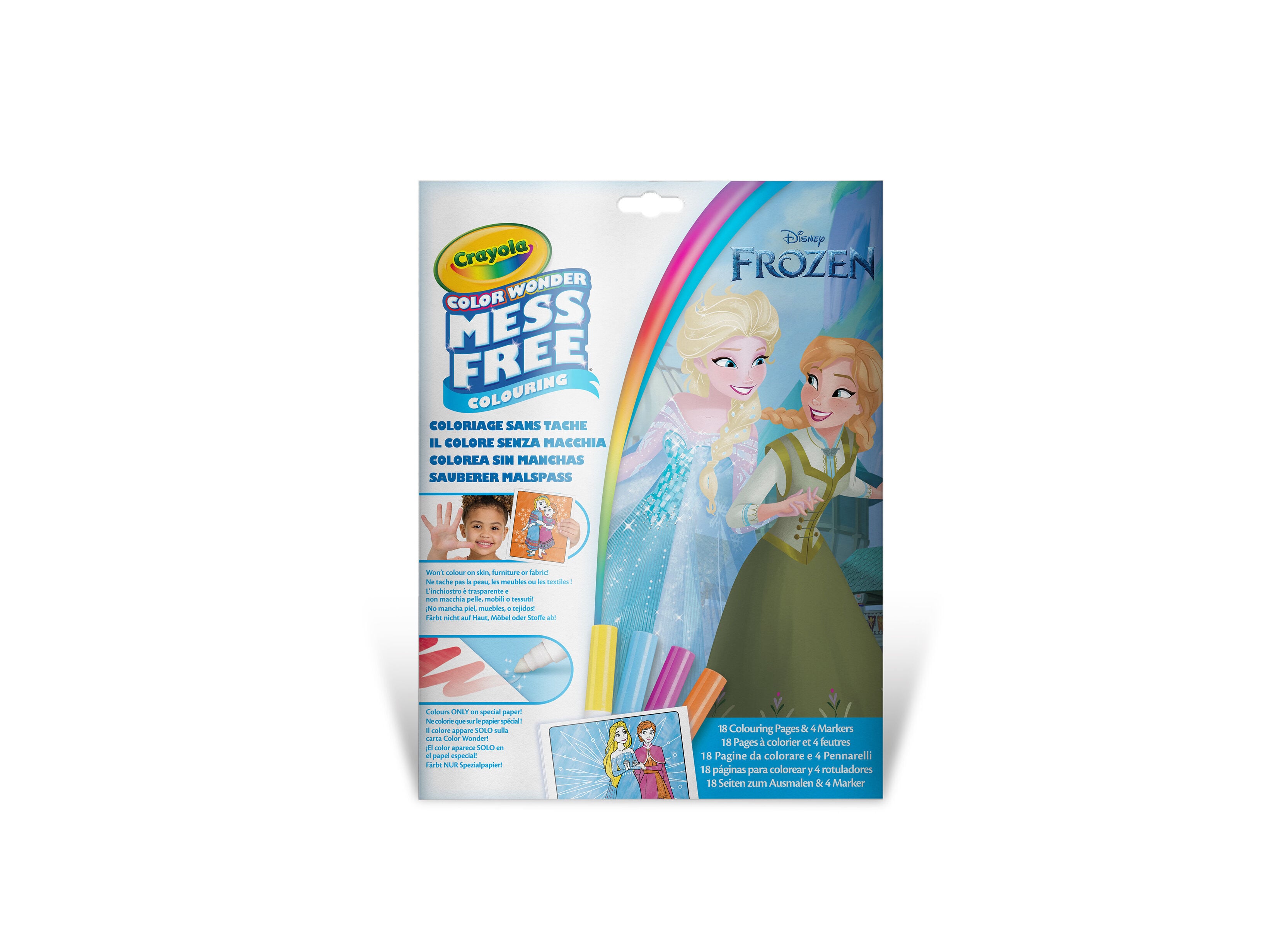 CONJUNTO COLORIR CRAYOLA FROZEN COM 4 MARCADORES