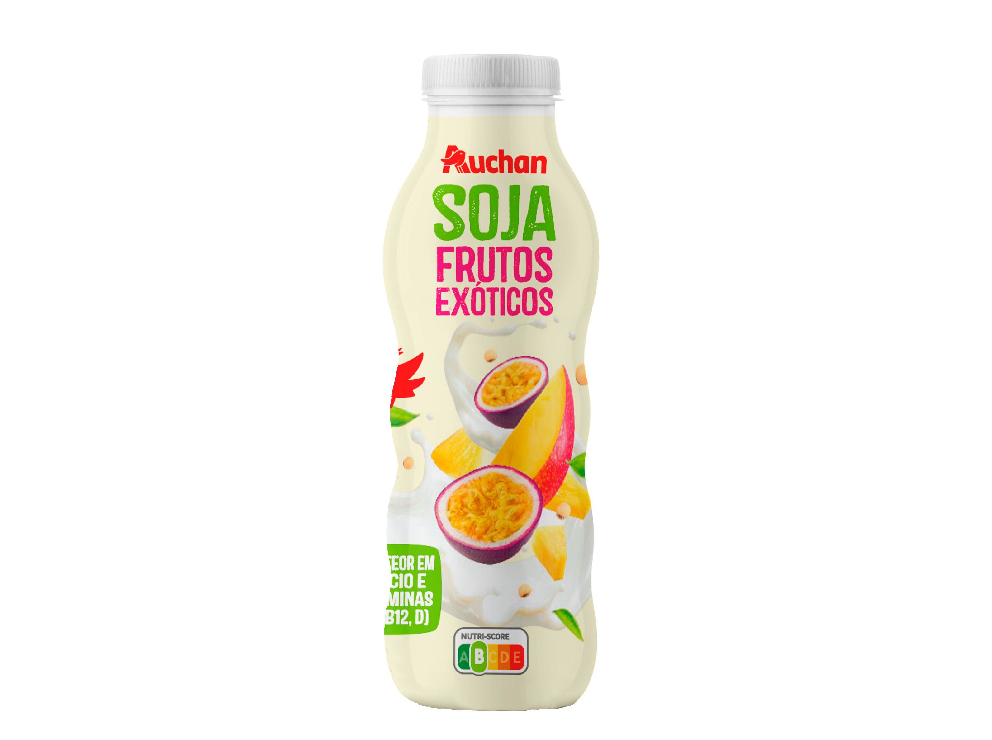 SOJAGURTE L&Iacute;QUIDO AUCHAN FRUTOS EX&Oacute;TICOS 4X150 ML