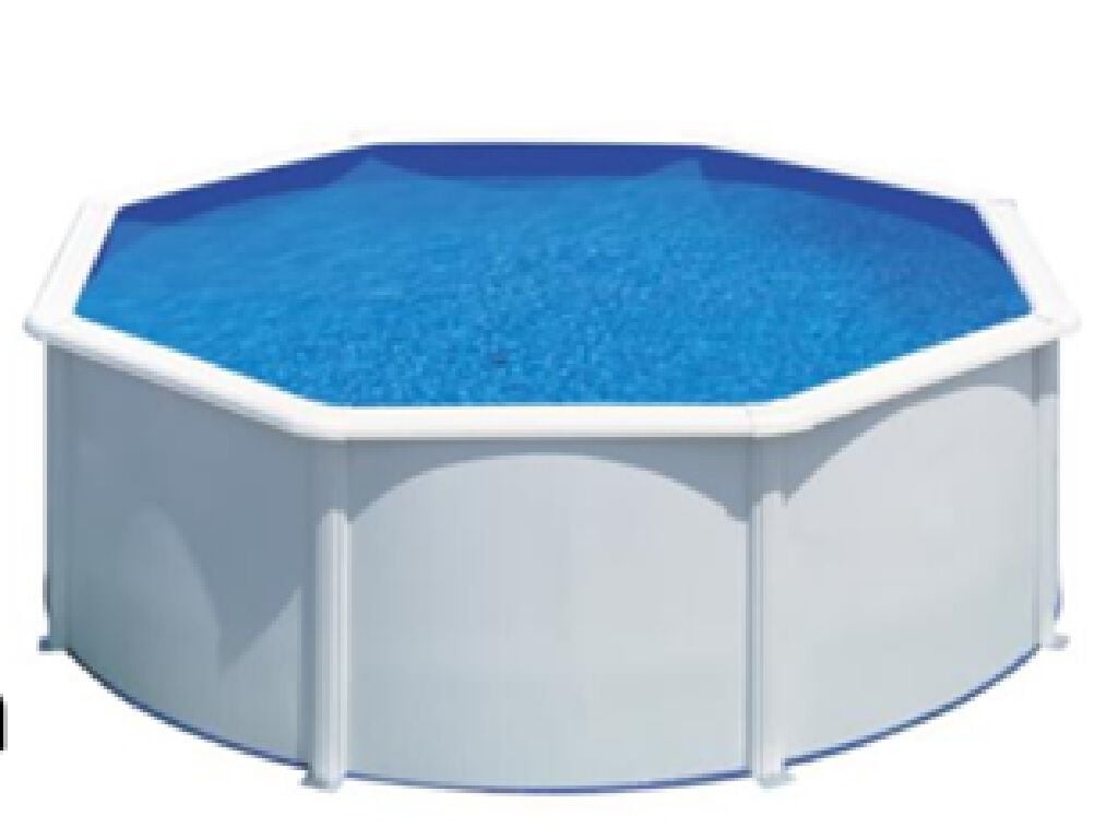 PISCINA A&Ccedil;O BRANCO GRE FIDGI 300X120CM