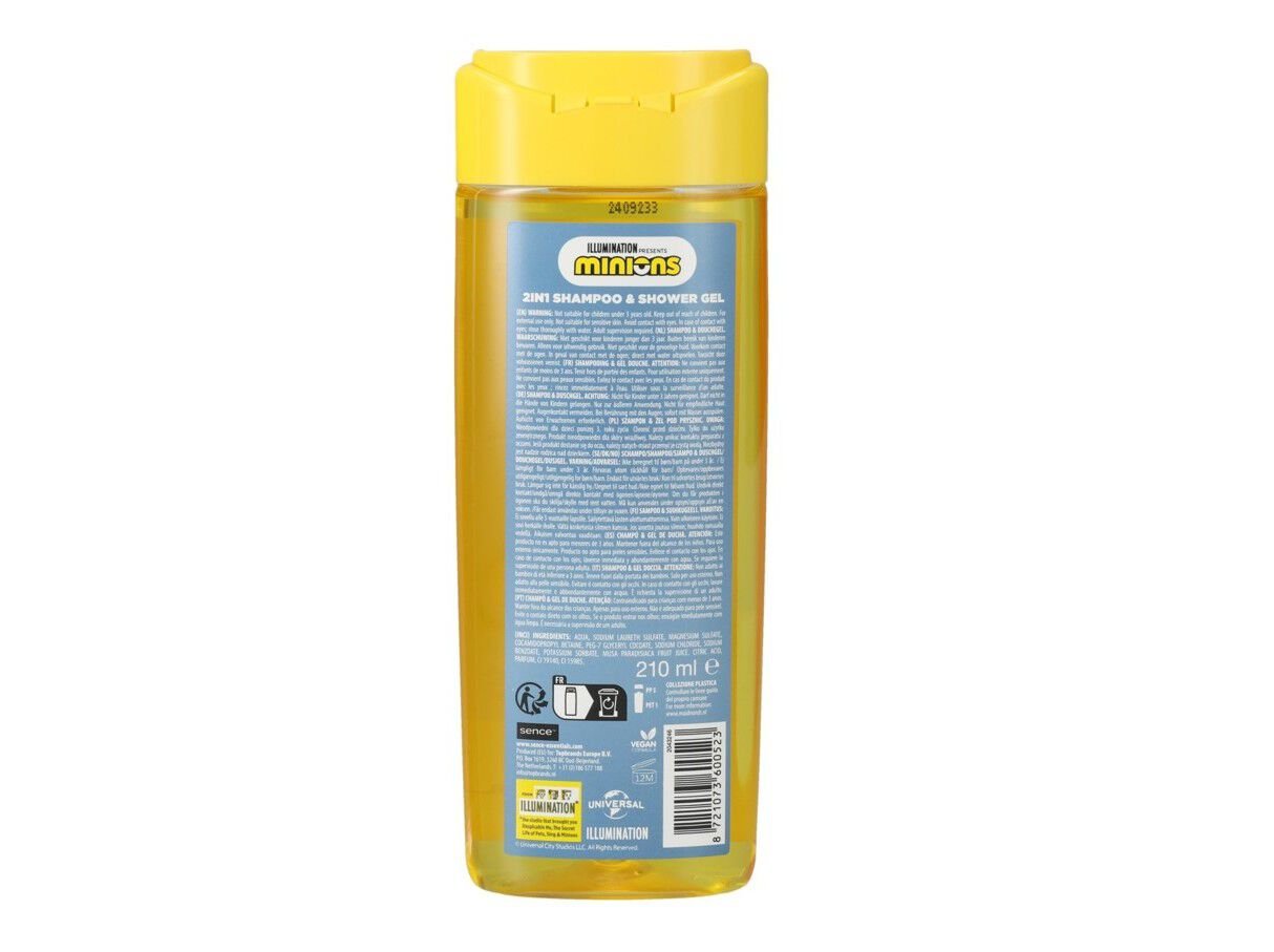 GEL DE BANHO SENCE MINIONS 210 ML image number 2