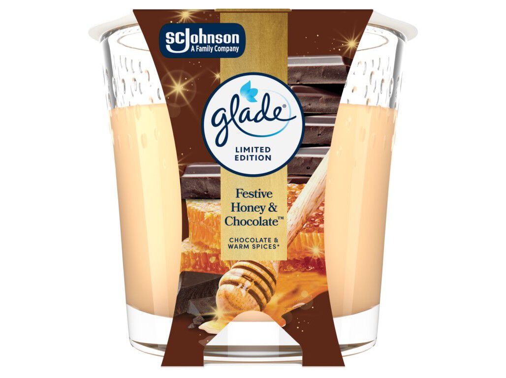 VELA AMBIENTADORA GLADE HONEY & CHOCOLATE 1UN