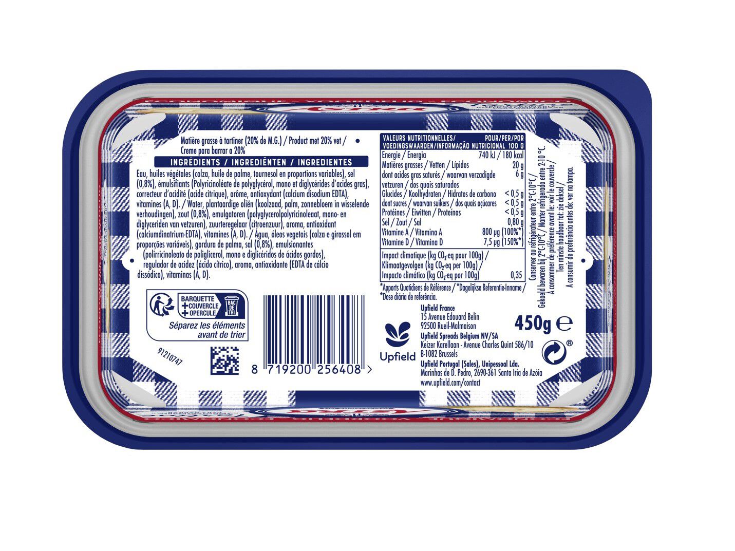 CREME VEGETAL ASTRA P/BARRAR 450G image number 1