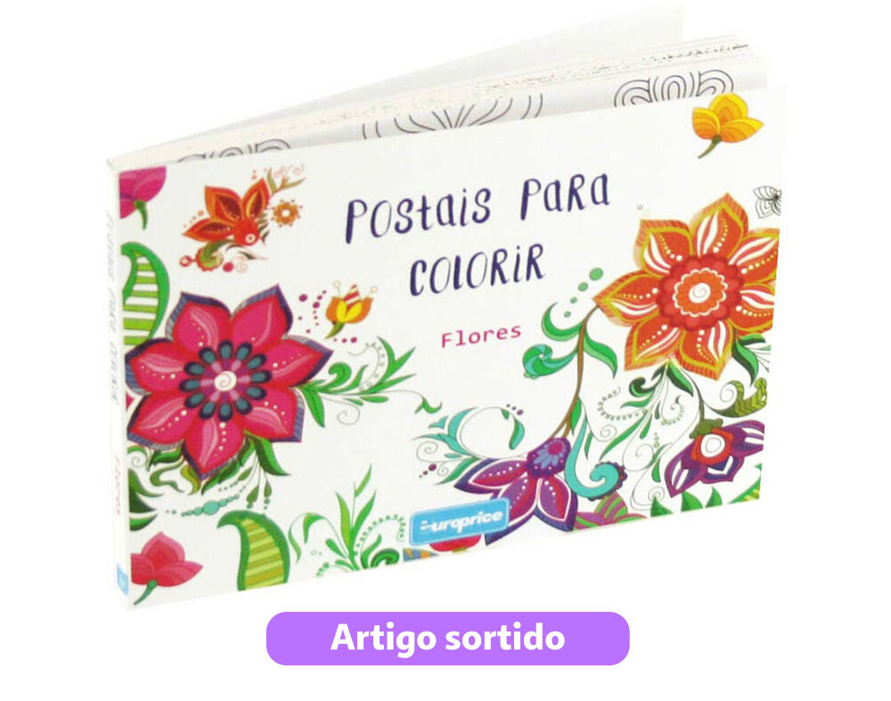 POSTAIS PARA COLORIR - MODELOS SORTIDOS image number 1