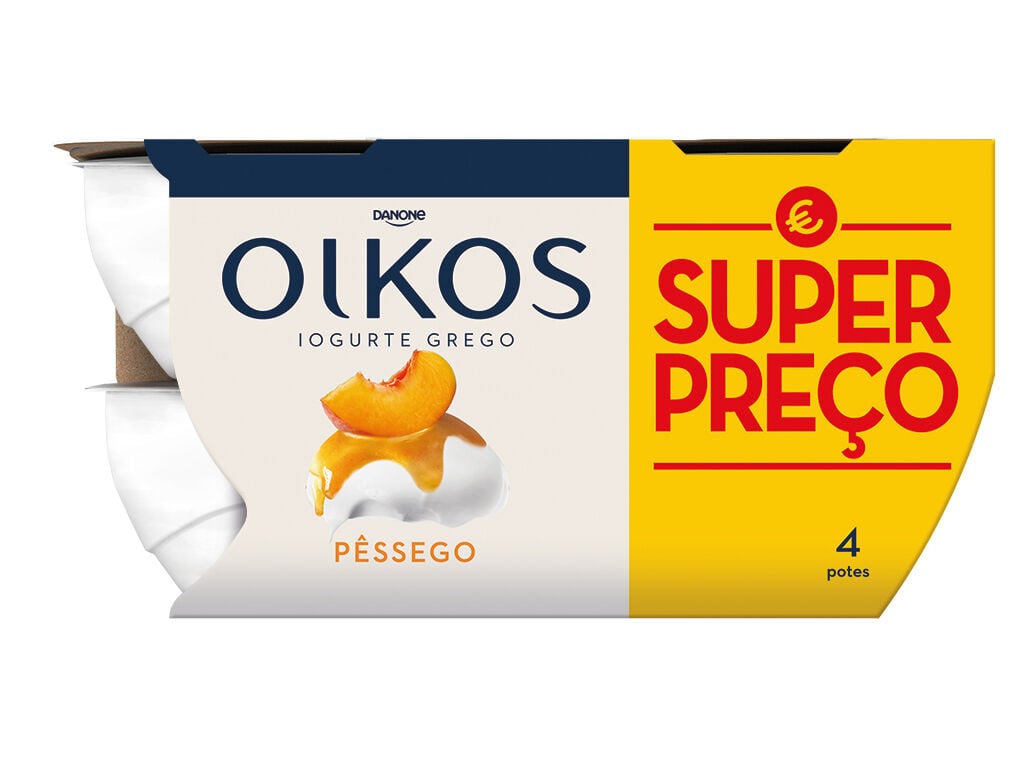 IOGURTE OIKOS DANONE GREGO P&Ecirc;SSEGO 4X110G