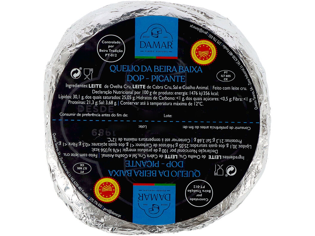 QUEIJO PICANTE DA BEIRA BAIXA DOP DAMAR KG image number 0