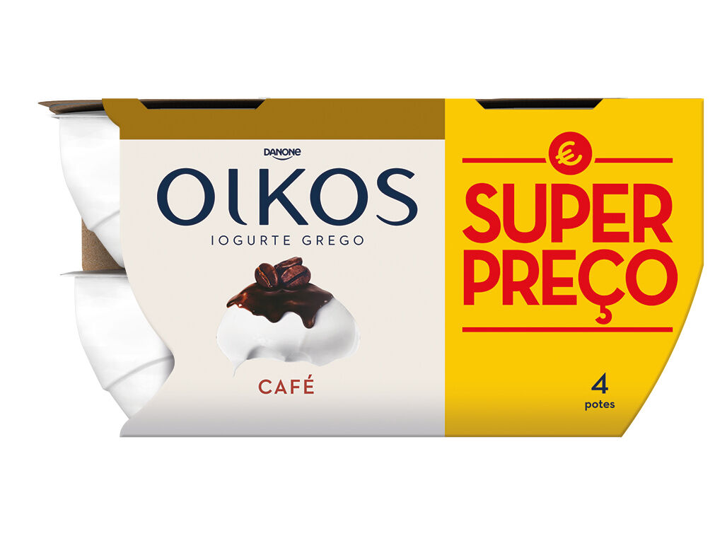 IOGURTE OIKOS DANONE GREGO CAF&Eacute; 4X110G