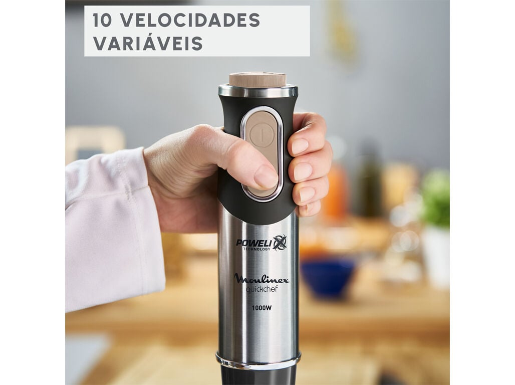 VARINHA C/ ACESSORIOS MOULINEX QUICKCHEF DD655NF0 1000W image number 3
