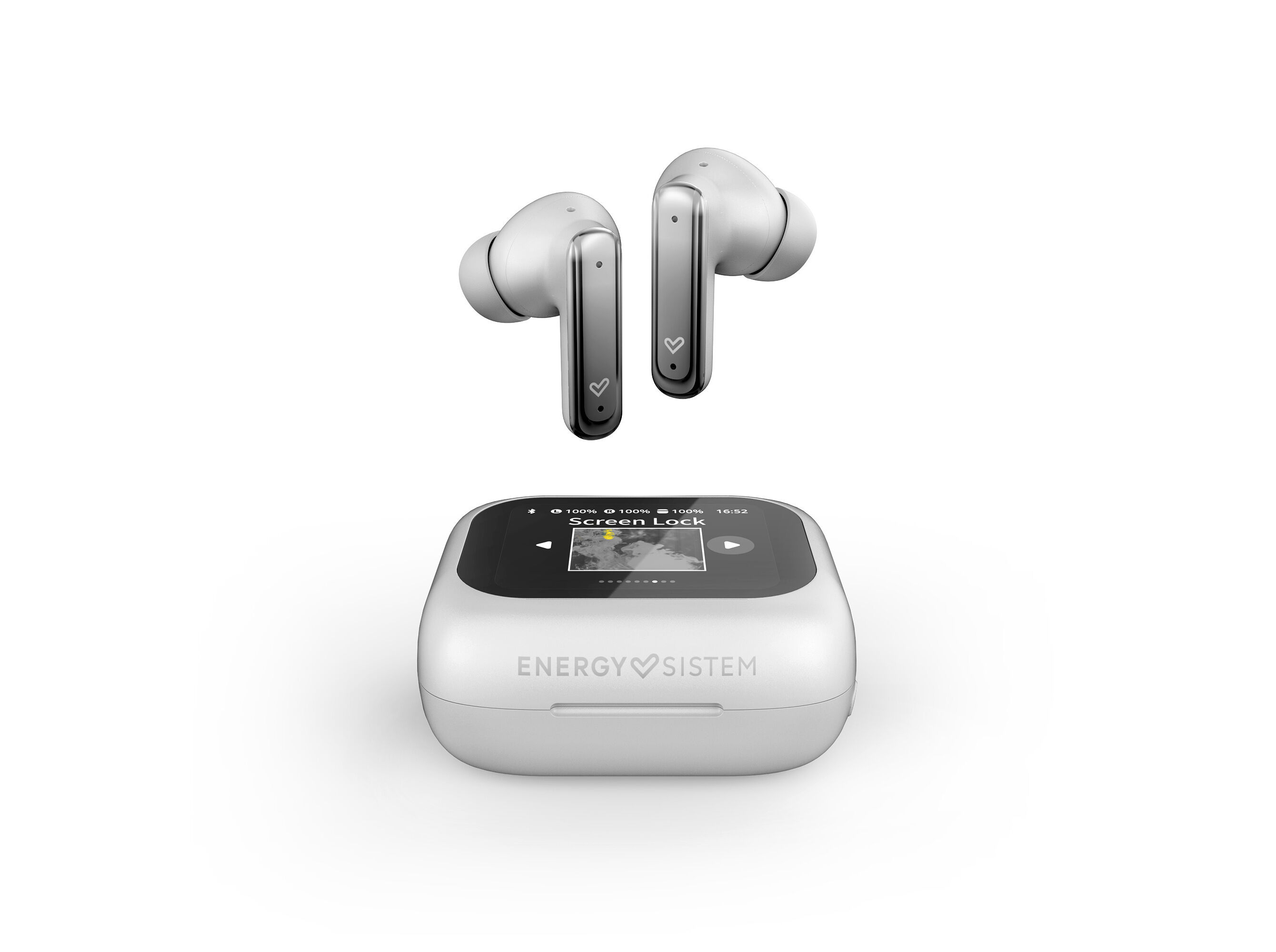 AURICULARES TWS ENERGY SISTEM SNOW SCREENSOUND BRANCO TWS image number 2