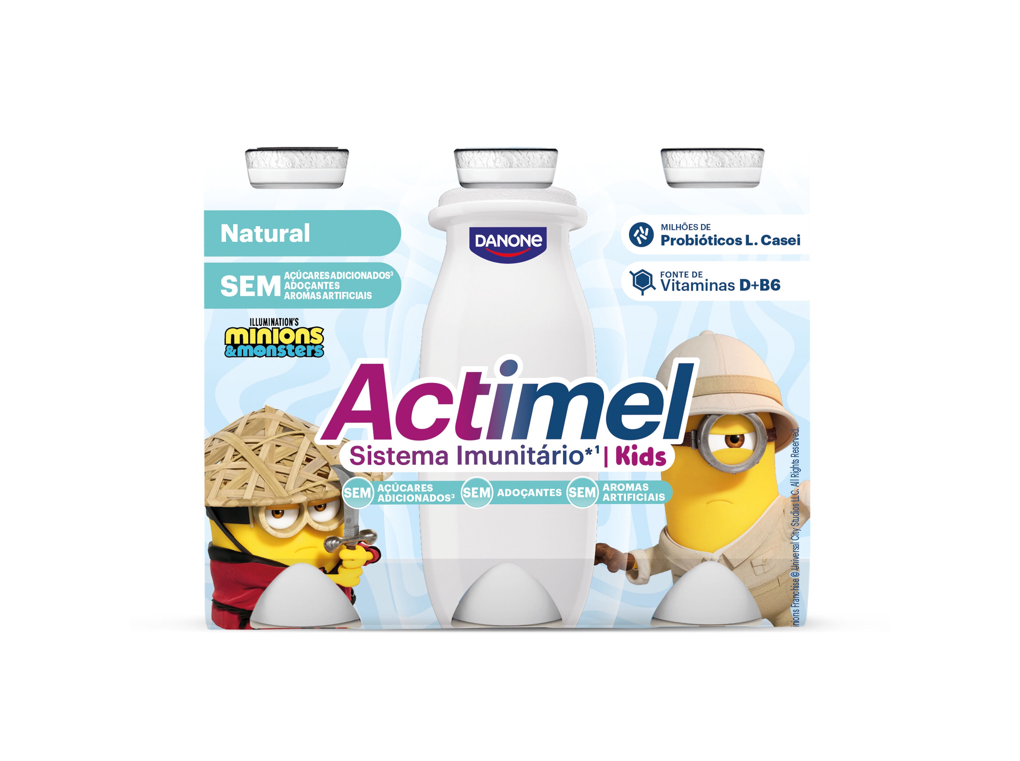 IOGURTE INFANTIL ACTIMEL NATURAL NAS 6X100G