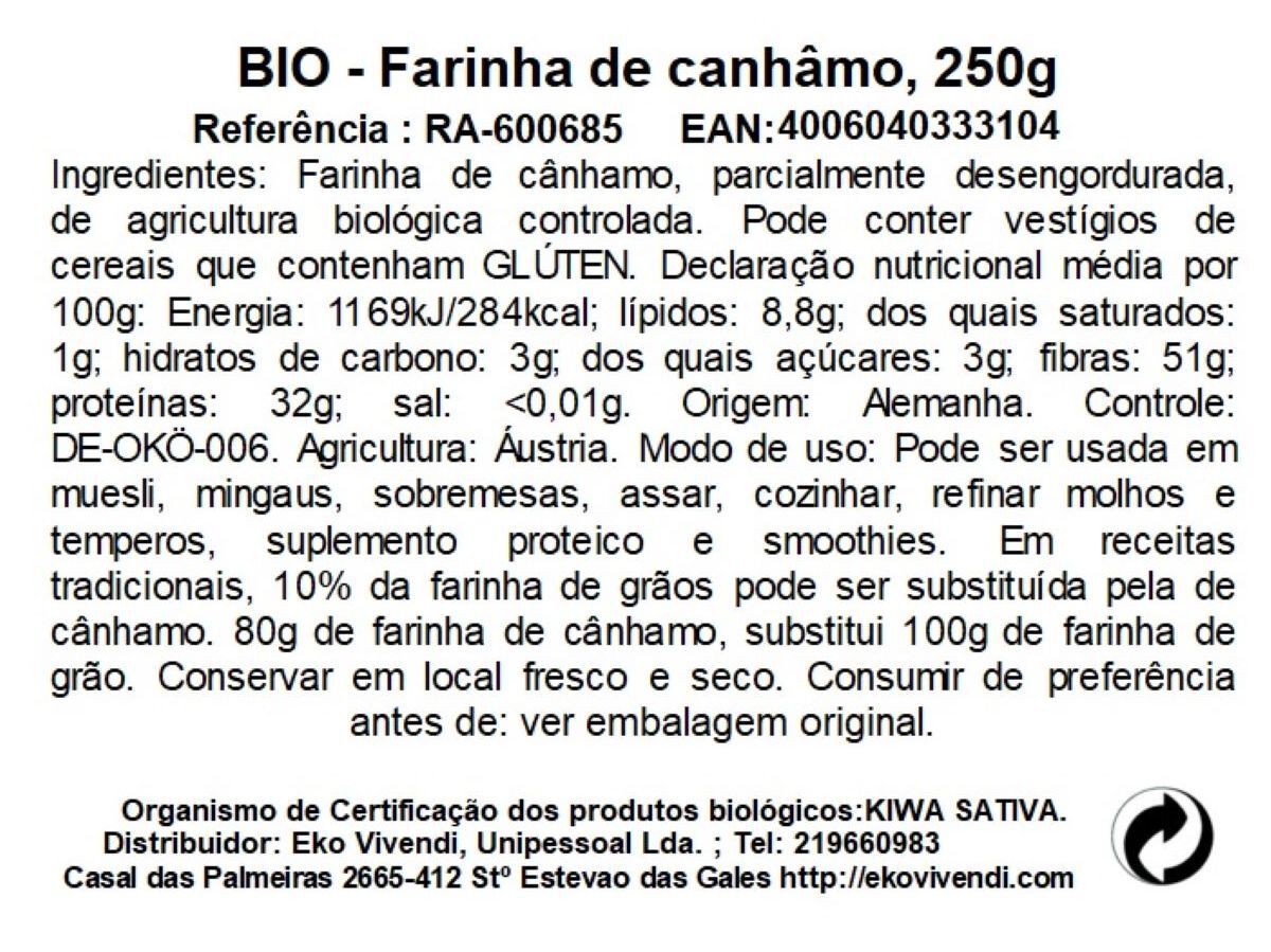 FARINHA RAPUNZEL C&Acirc;NHAMO 250G image number 1