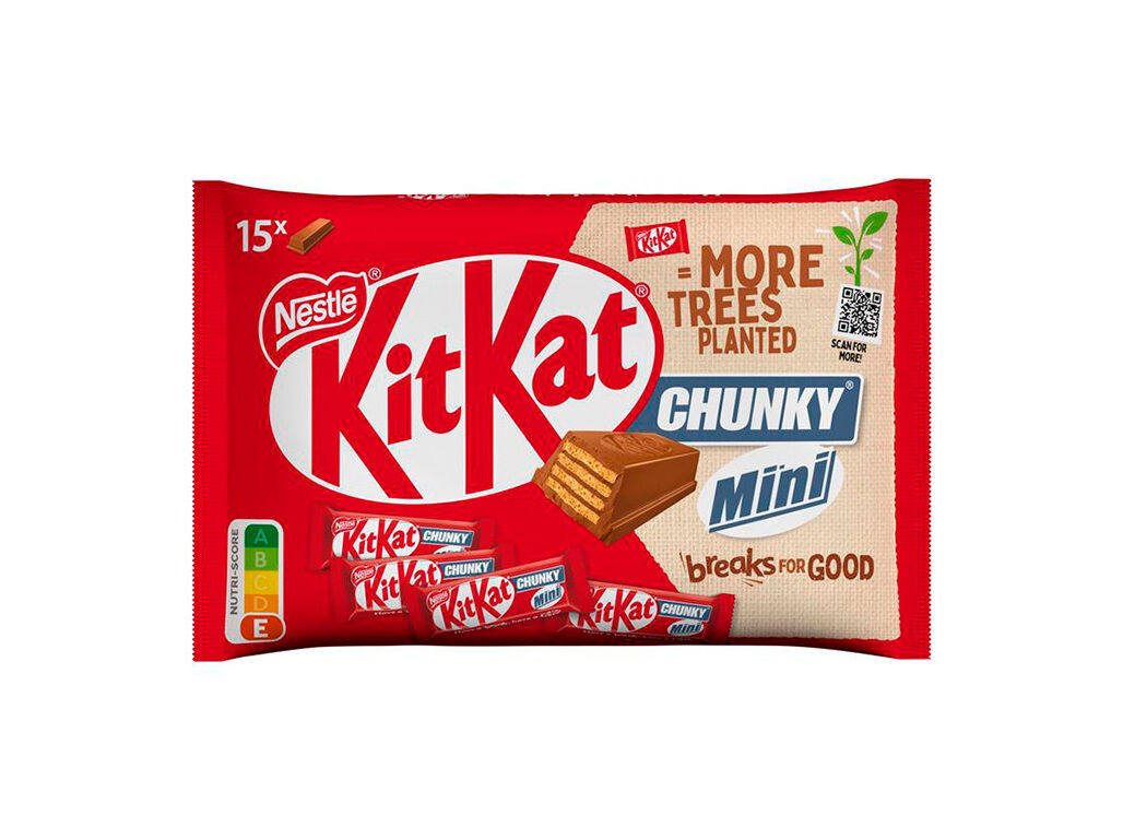 SNACK DE CHOCOLATE KIT KAT CHUNKY MINI 250G image number 0