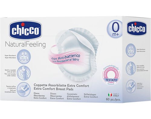 DISCOS CHICCO ABSORVENTES ANTI-BACTERIANOS 60UN image number 0