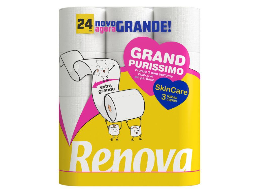 PAPEL HIGI&Eacute;NICO RENOVA GRAND PURISSIMO 24R image number 0