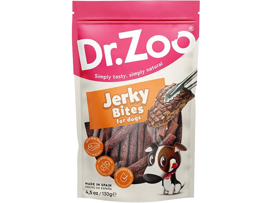 SNACK C&Atilde;O DR.ZOO JERKY BITES 130G