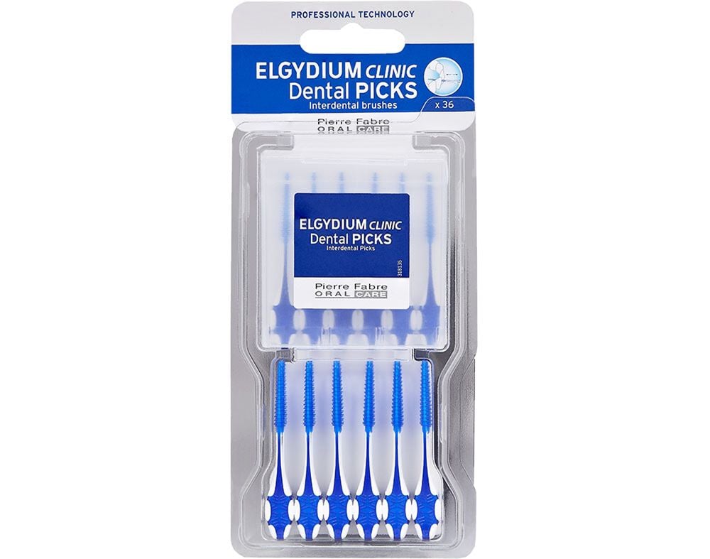 ESCOVILH&Otilde;ES ELGYDIUM DENTAL PICKS CLINIC 36UN