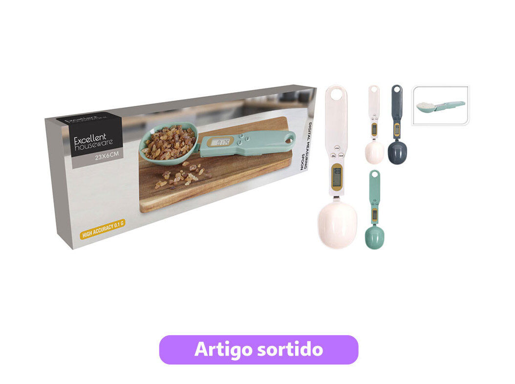 BALAN&Ccedil;A DIGITAL COZINHA EM FORMA COLHER CORES SORTIDAS