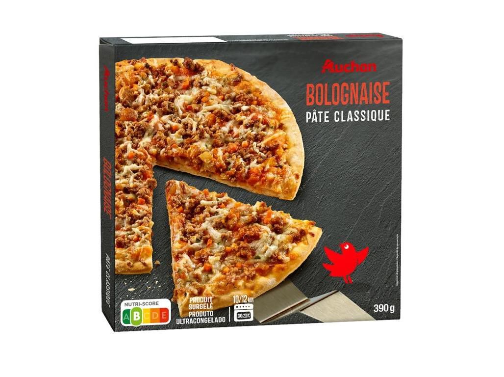 PIZZA AUCHAN MASSA CL&Aacute;SSICA BOLONHESA 390G image number 1