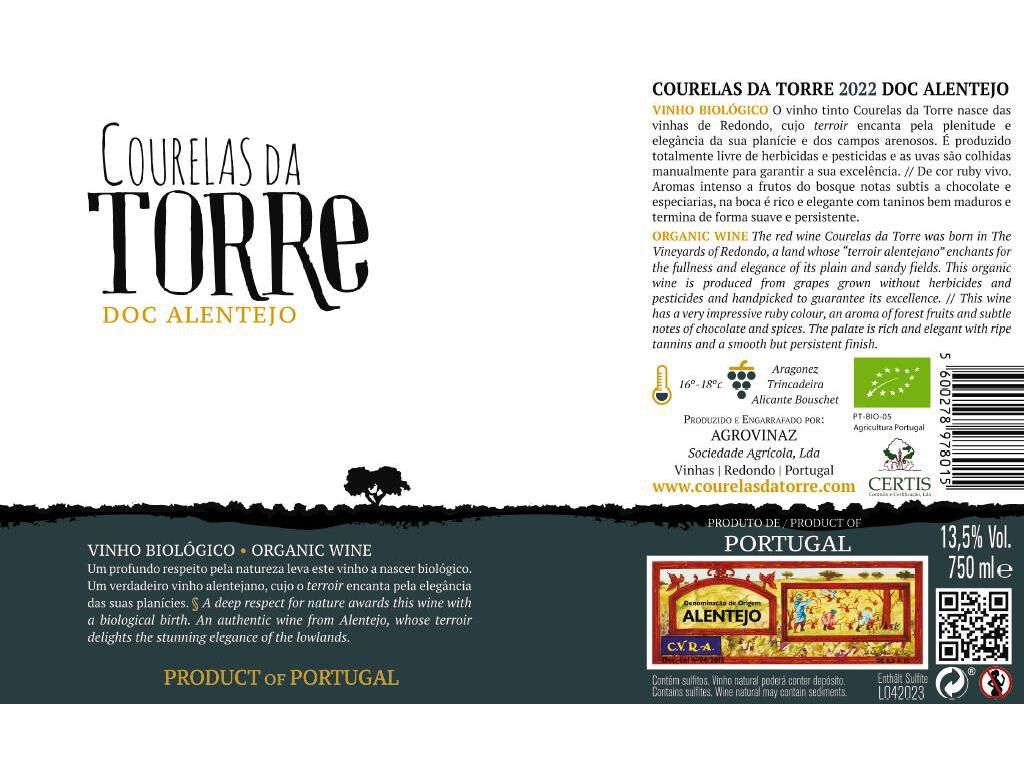VINHO TINTO COURELAS DA TORRE BIO 75 CL image number 1