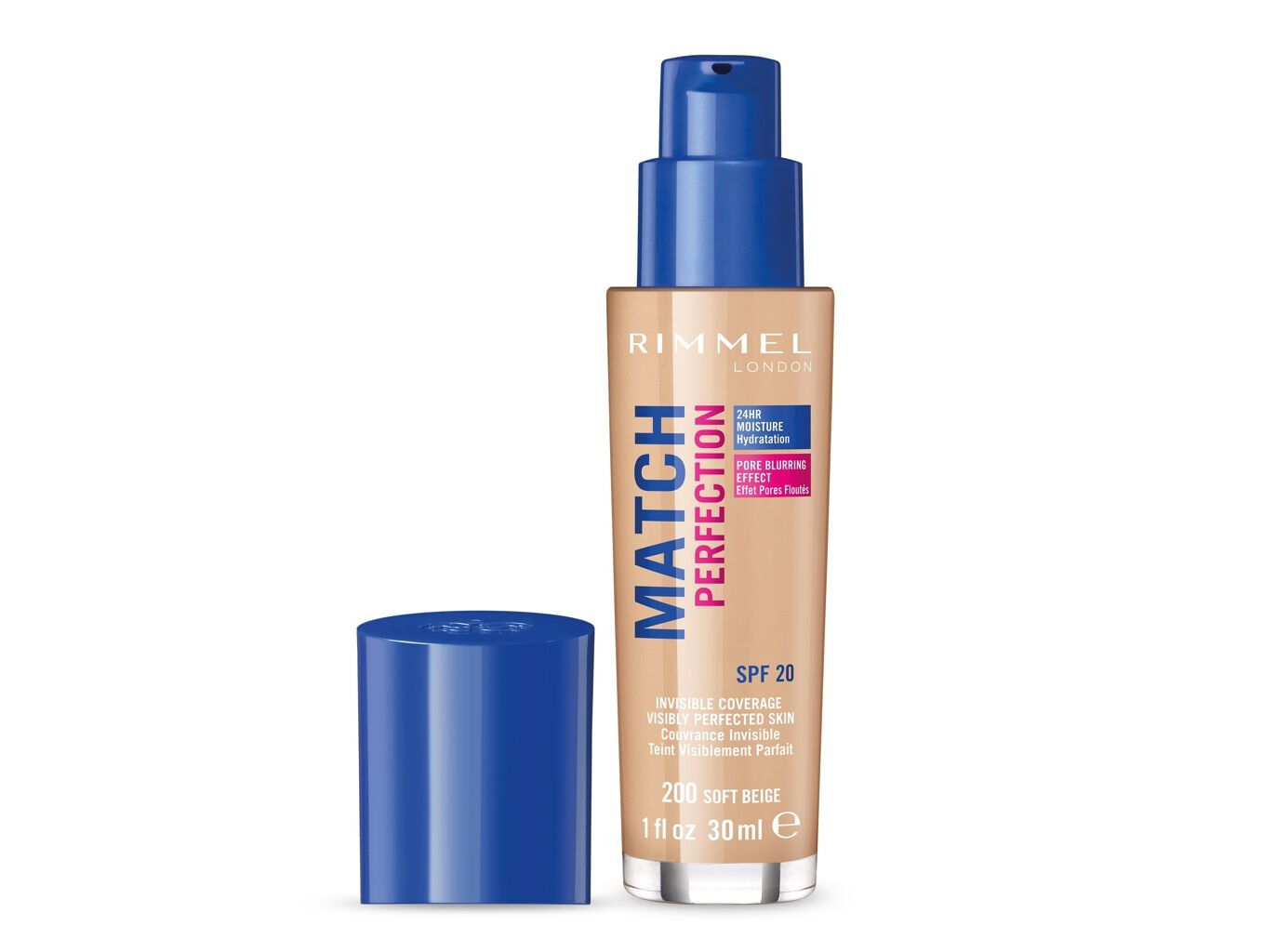 Fond de Teint Match Perfection 200 Soft Beige Rimmel un