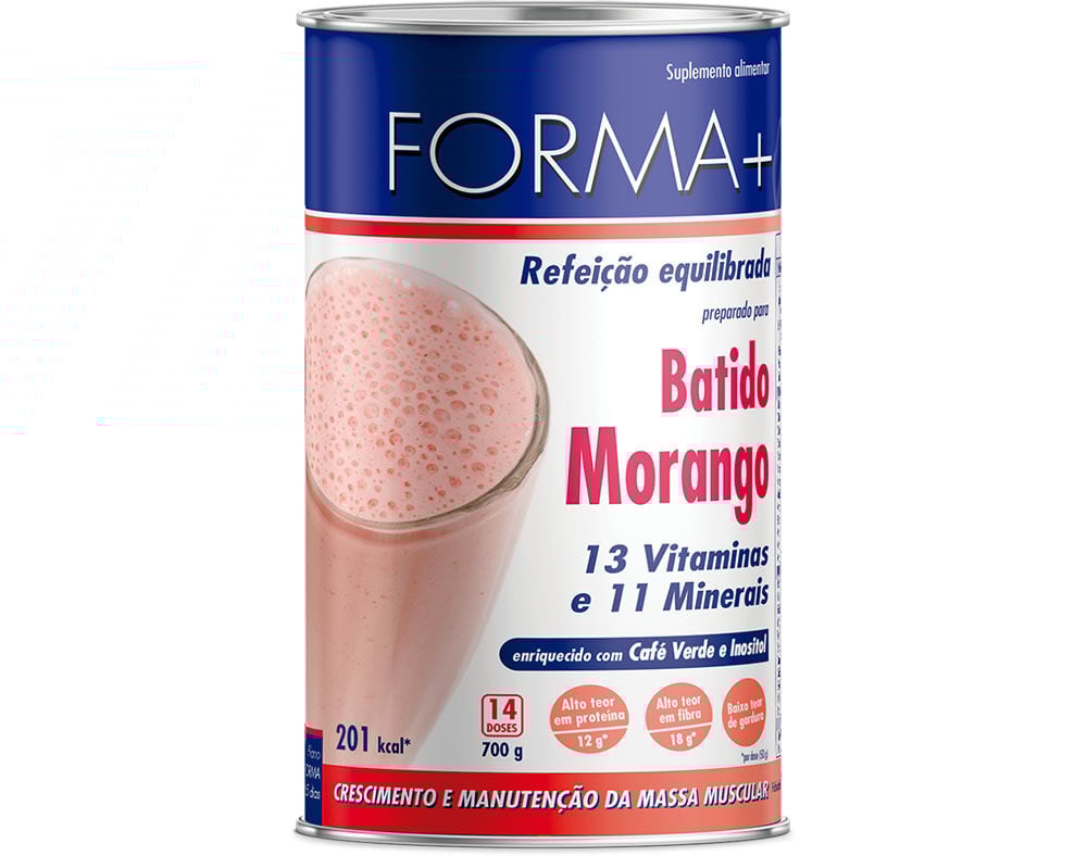 BATIDO FORMA + MORANGO COM CLA 700G image number 0