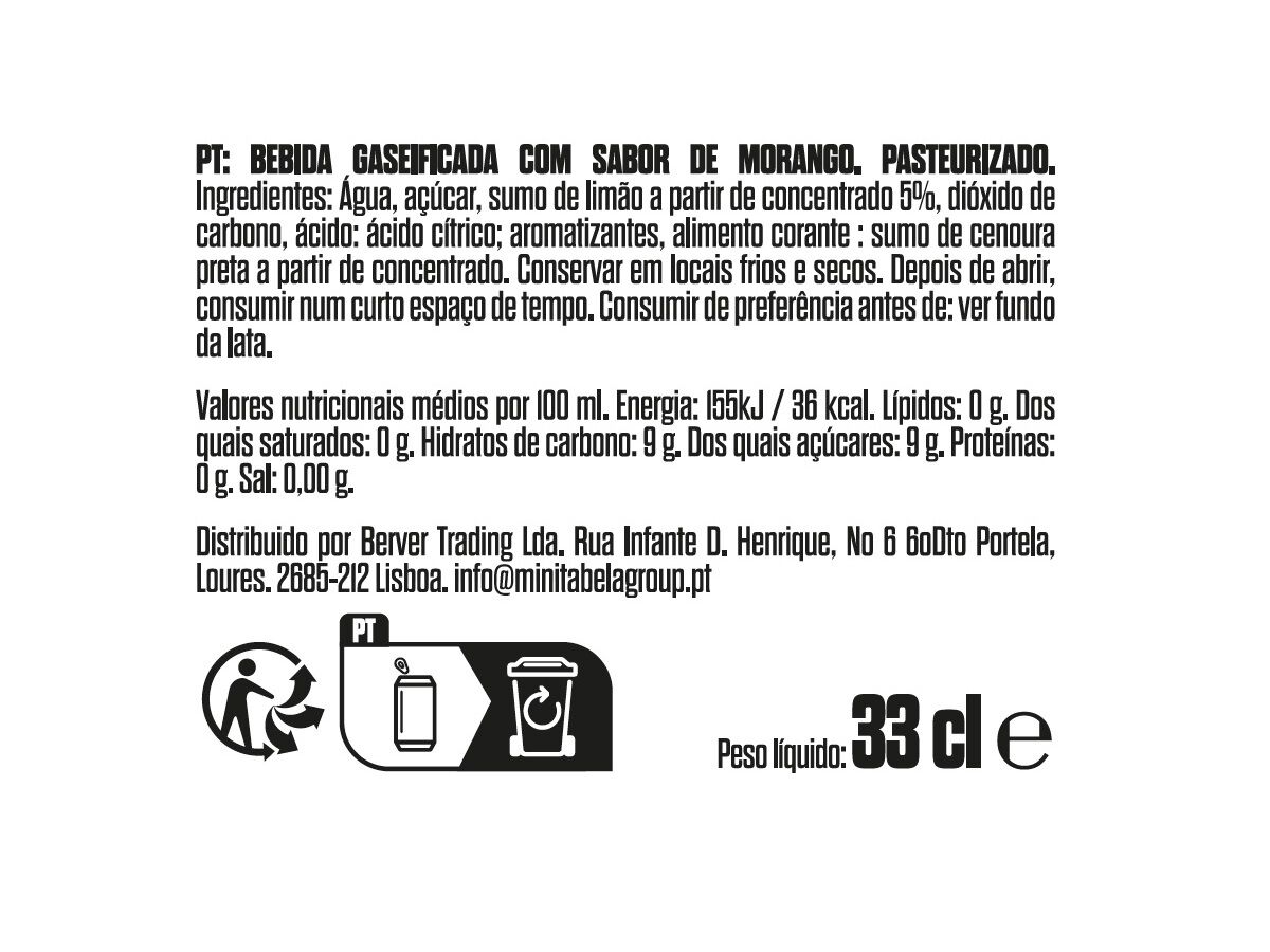 BEBIDA COM G&Aacute;S ULTRAPOP MORANGO 330ML image number 1