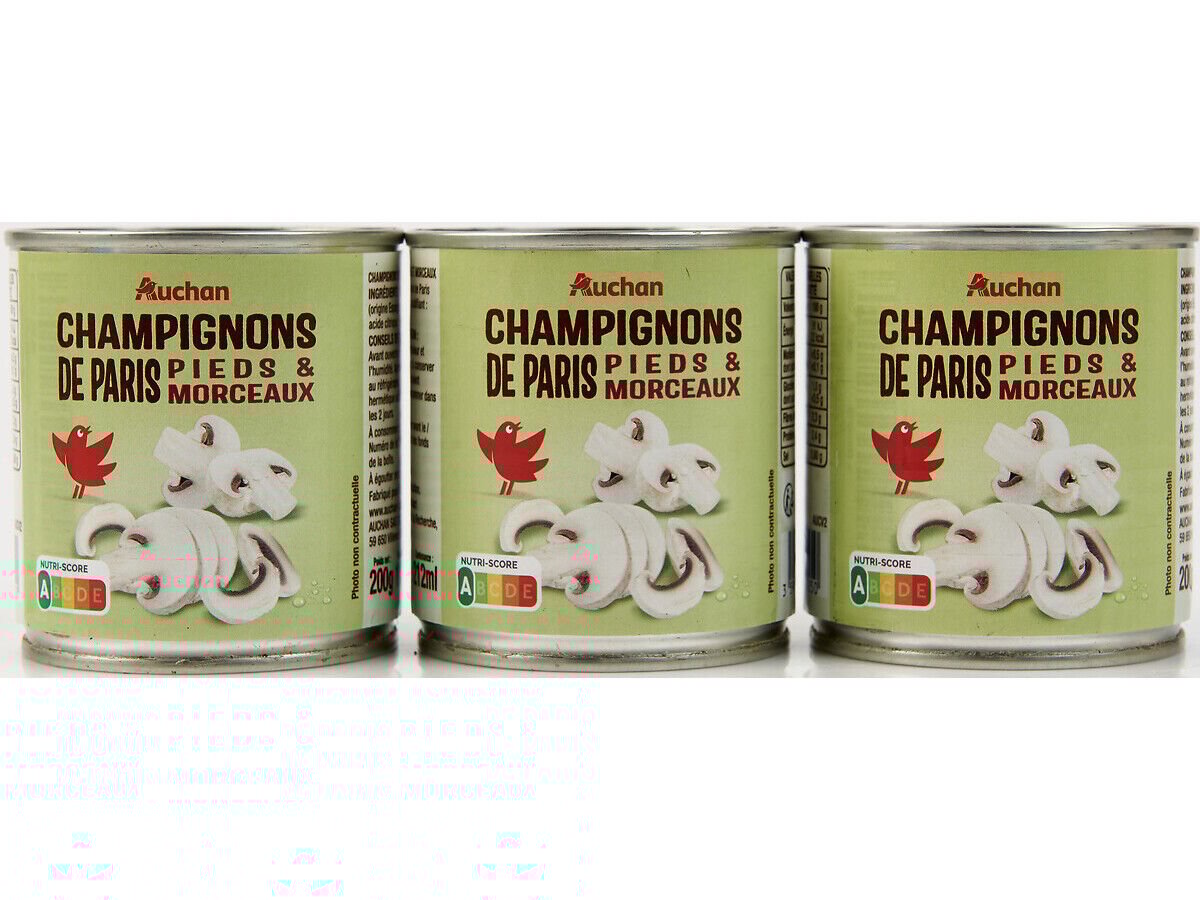 COGUMELOS LAMINADOS AUCHAN 3X200(115)G image number 0