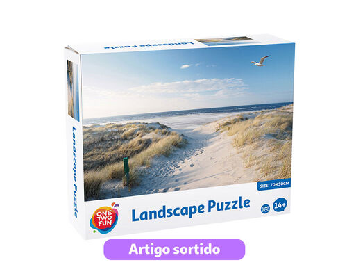 PUZZLE PAISAGENS ONE TWO FUN 1000 PEÇAS image number 1