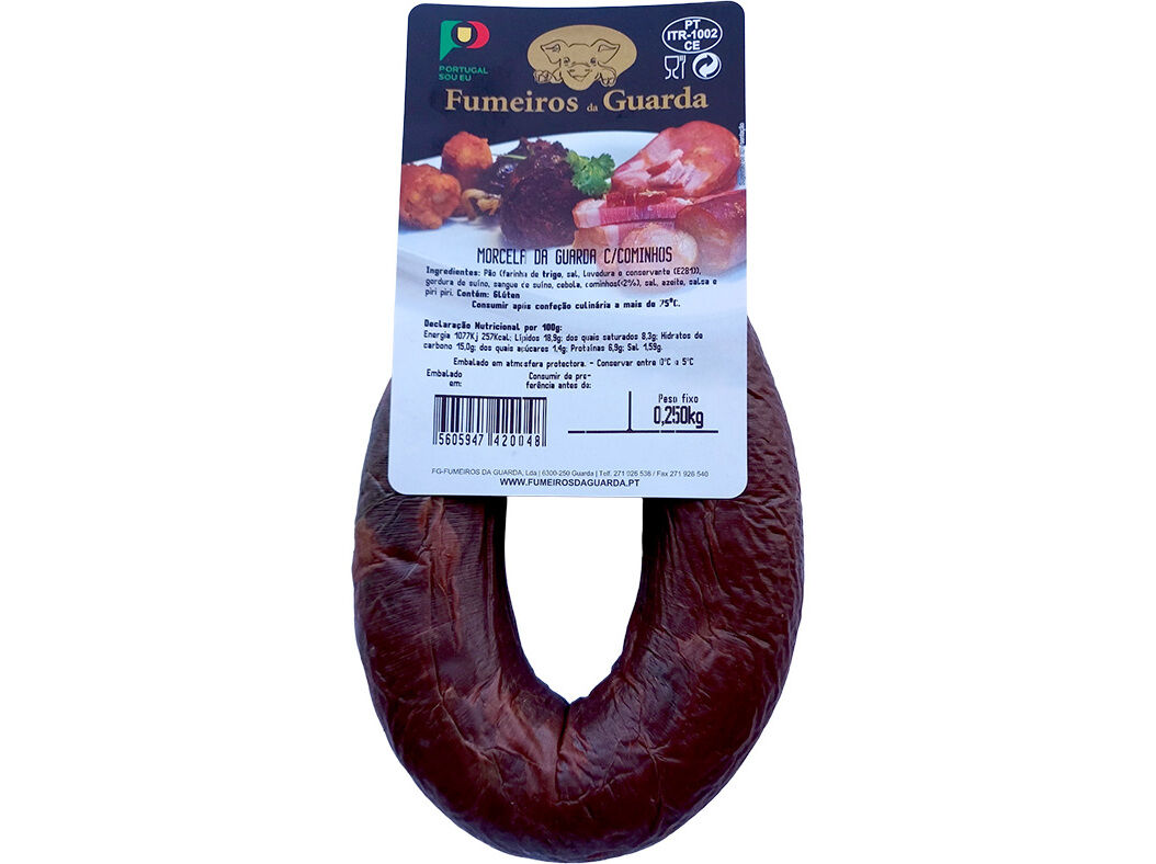 MORCELA FUMEIROS DA GUARDA COM COMINHOS 250 G image number 0