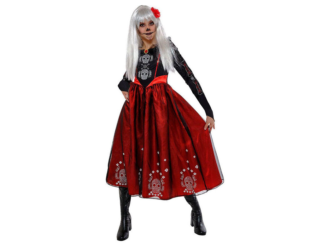 DISFARCE PRINCESA MORTOS RUBIES 8/10 ANOS - 122/128CM