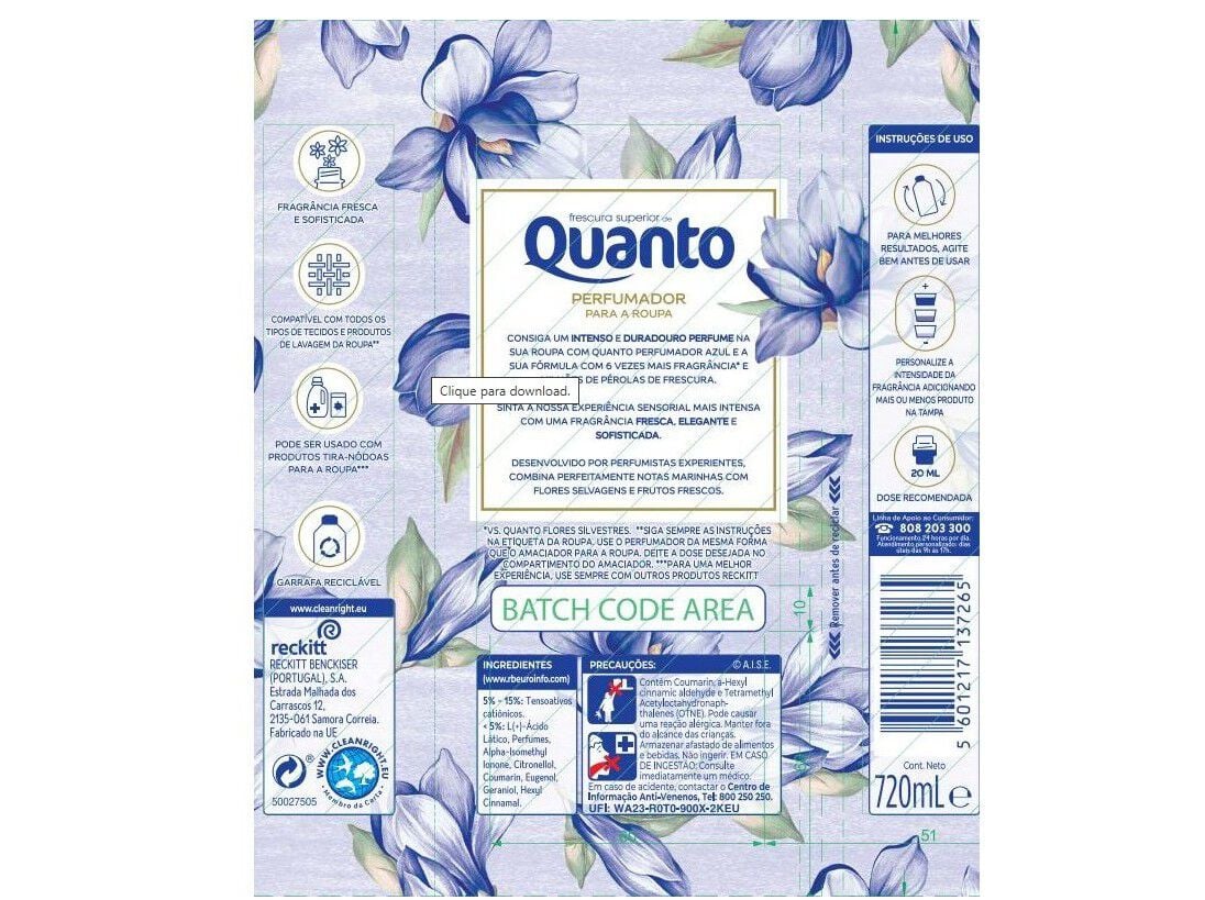 DETERGENTE ROUPA M&Aacute;QUINA LIQU&Iacute;DO XAU+VANISH 80D + QUANTO PERFUMADOR 36D image number 2