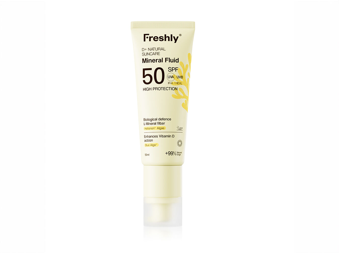 FLU&Iacute;DO SOLAR FRESHLY D+NATURALMINERLFLUIDSPF50 50ML image number 0