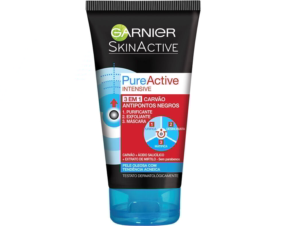 M&Aacute;SCARA GARNIER PURE ACTIVE INTENSIVE 3-1 150ML