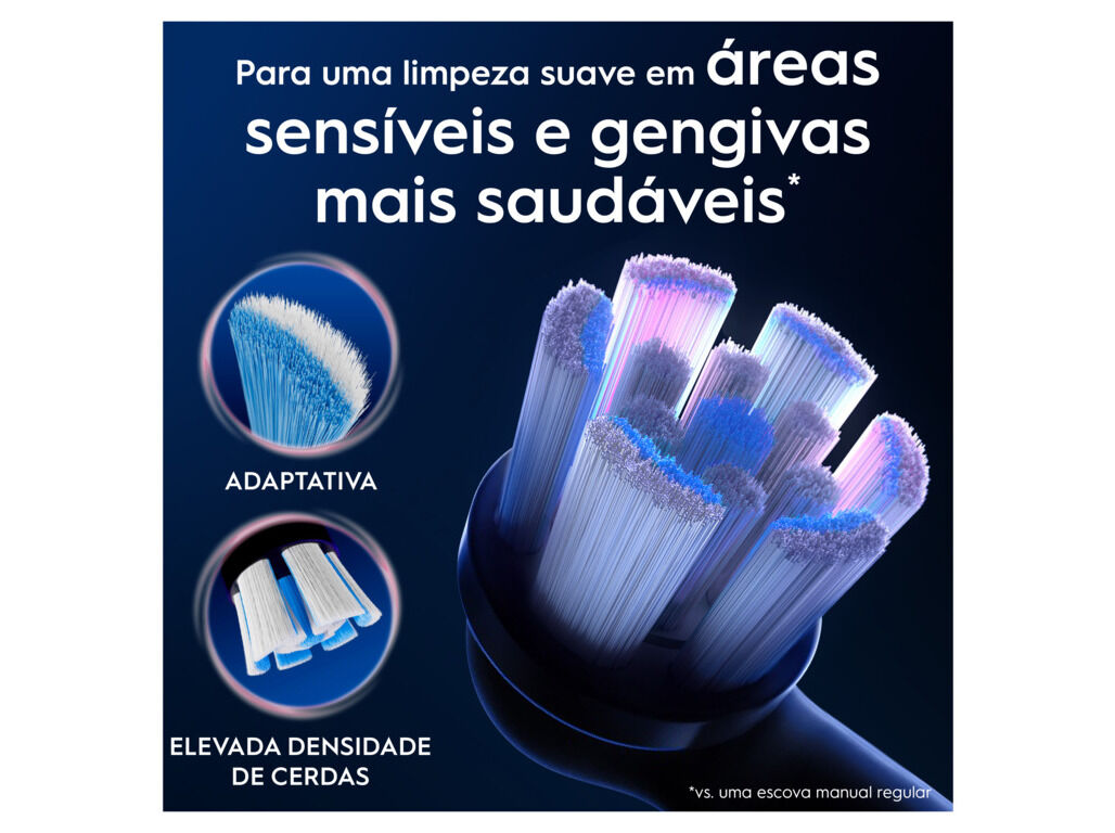 RECARGA ORAL B IO GENTLE CARE PRETA 2UN image number 2