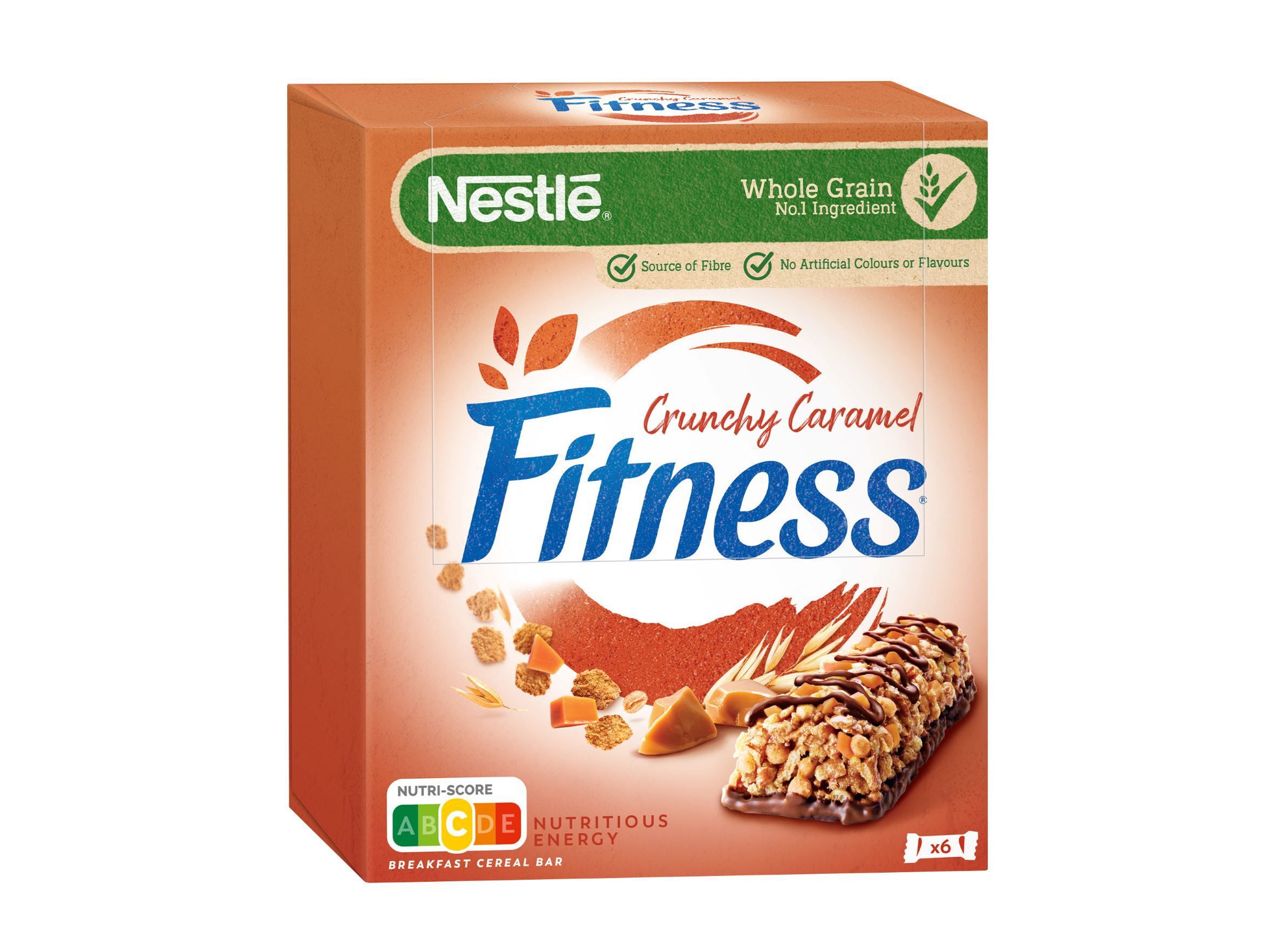 BARRAS DE CEREAIS NESTL&Eacute; FITNESS CRUNCHY CARAMEL 141 G image number 0