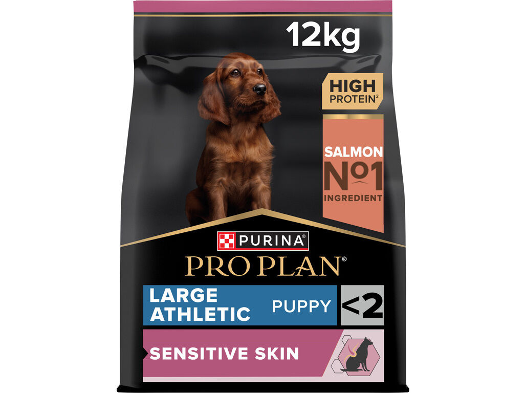 RA&Ccedil;&Atilde;O C&Atilde;O J&Uacute;NIOR PRO PLAN LARGE ATHLETIC SKIN 12KG image number 0