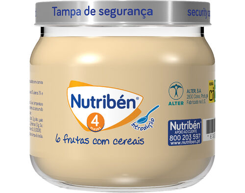 BOIÃO NUTRIBEN 6 FRUTAS CEREAIS 120G image number 0