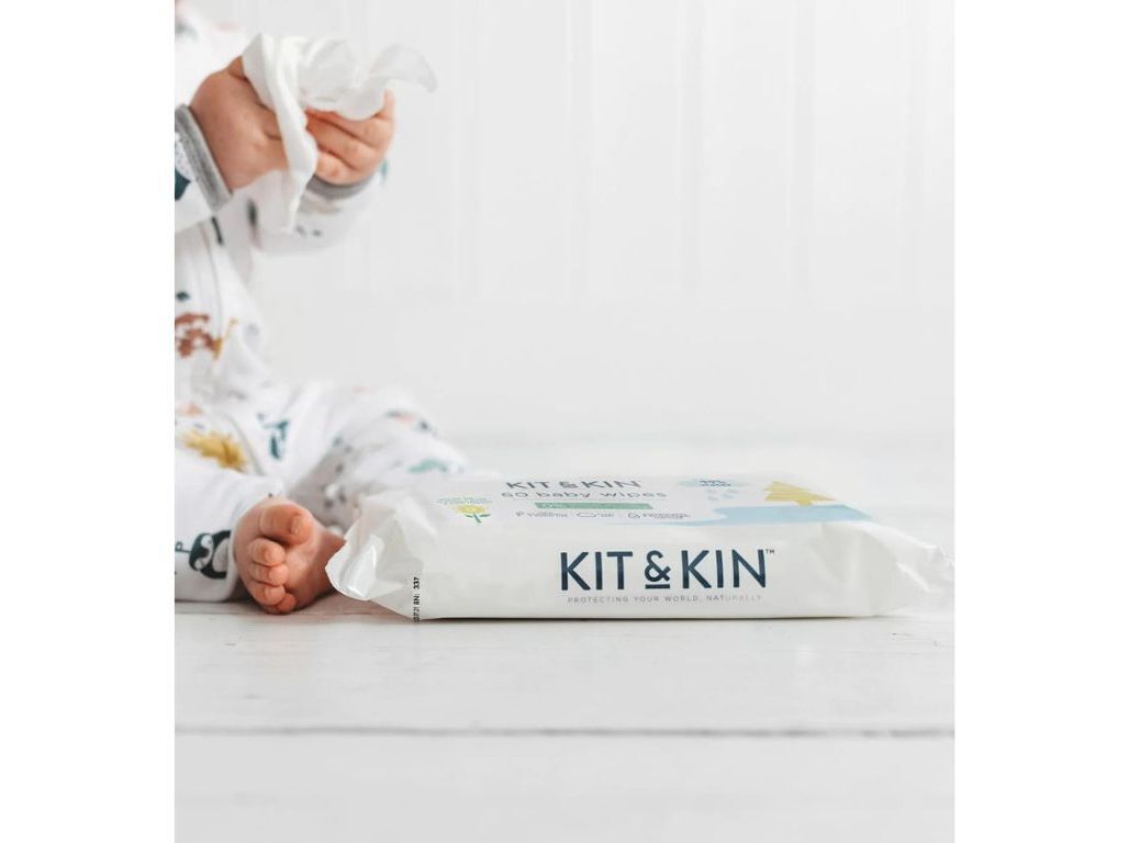 TOALHITAS BEB&Eacute; KIT & KIN BIODEGRAD&Aacute;VEL 60UN image number 1