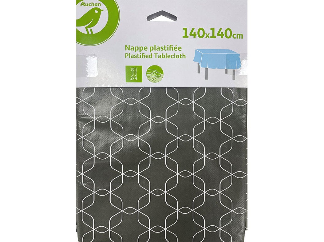 TOALHA MESA AUCHAN ESSENCIAL PVC 140X140