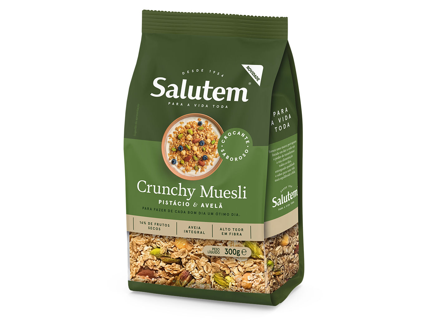 CEREAIS MUESLI SALUTEM PISTACIO E AVELA 300G image number 0