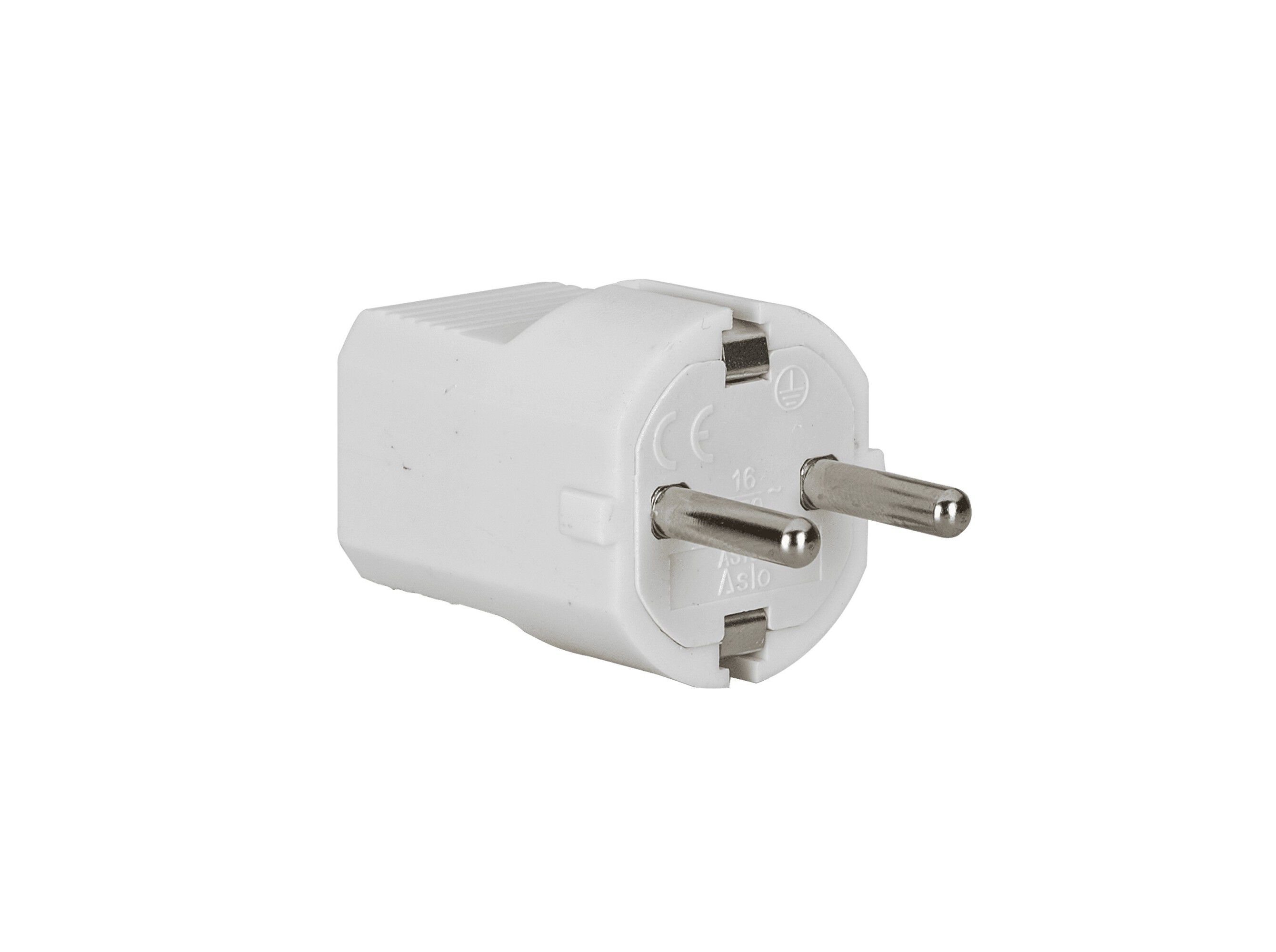 FICHA MACHO SCHUKO 10A ASLO BRANCO 16A 250 V